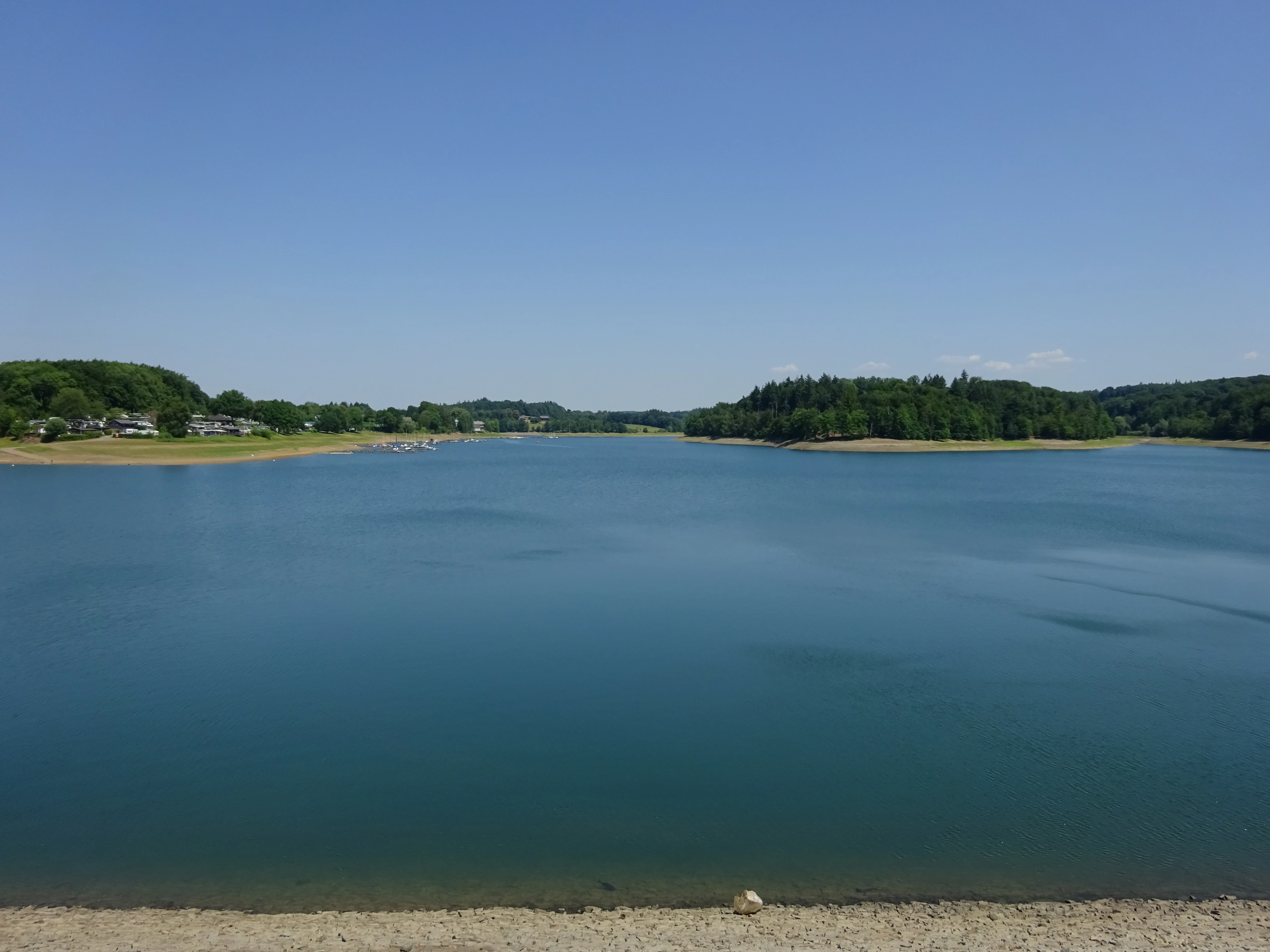 Bevertalsperre bei Niedrigwasser