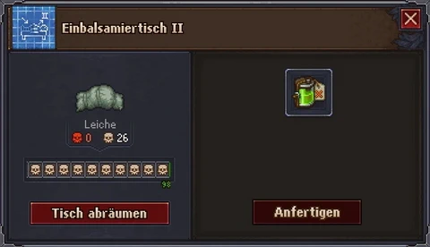 Graveyard Keeper, Perfekte Leiche, InGame-Screenshot by Andre Schäfer (ASRvw)