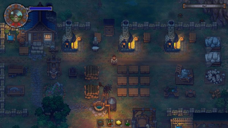 Screenshot aus dem Spiel "Graveyard Keeper"
